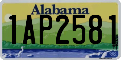 AL license plate 1AP2581