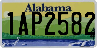 AL license plate 1AP2582
