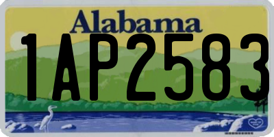 AL license plate 1AP2583