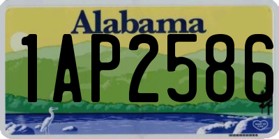 AL license plate 1AP2586