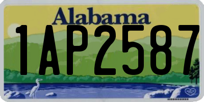 AL license plate 1AP2587