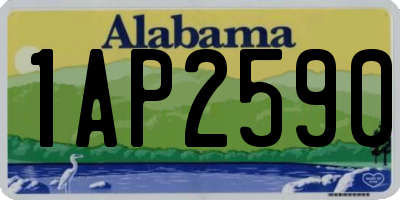 AL license plate 1AP2590