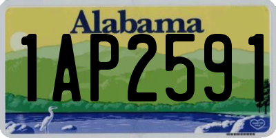 AL license plate 1AP2591