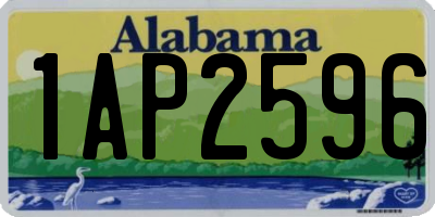 AL license plate 1AP2596