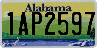 AL license plate 1AP2597