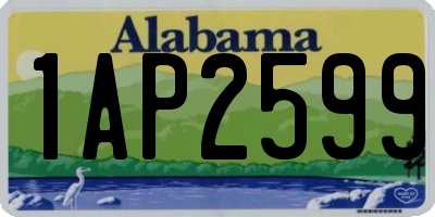 AL license plate 1AP2599