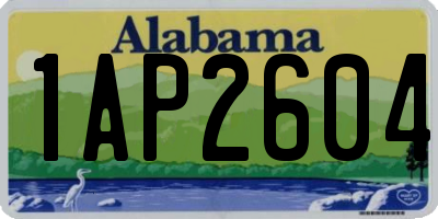 AL license plate 1AP2604