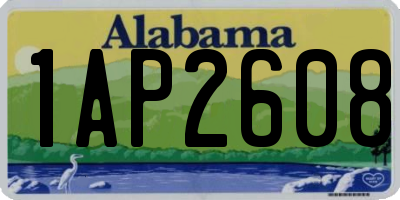 AL license plate 1AP2608