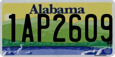 AL license plate 1AP2609