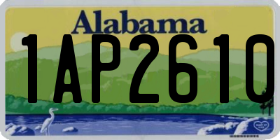 AL license plate 1AP2610
