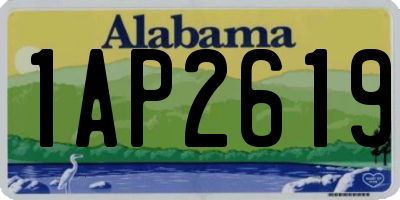 AL license plate 1AP2619