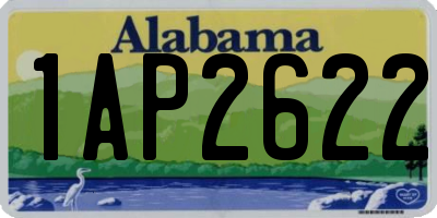 AL license plate 1AP2622