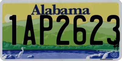 AL license plate 1AP2623