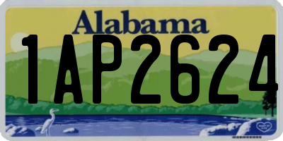 AL license plate 1AP2624