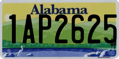 AL license plate 1AP2625