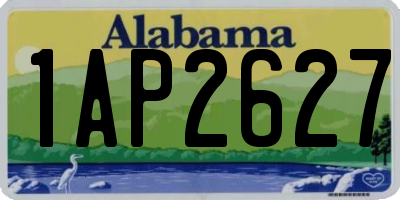 AL license plate 1AP2627