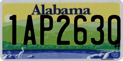 AL license plate 1AP2630