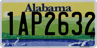 AL license plate 1AP2632