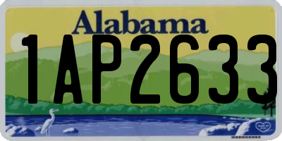 AL license plate 1AP2633