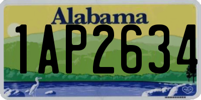 AL license plate 1AP2634