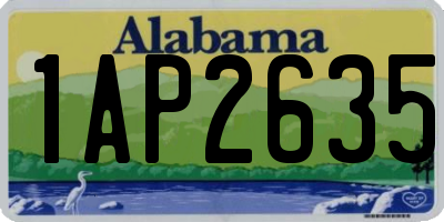 AL license plate 1AP2635