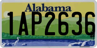 AL license plate 1AP2636