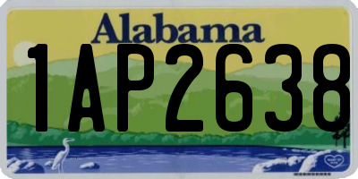 AL license plate 1AP2638
