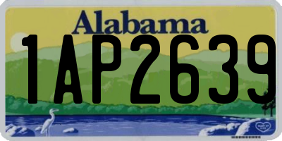 AL license plate 1AP2639