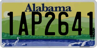 AL license plate 1AP2641