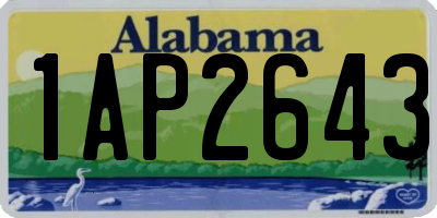 AL license plate 1AP2643