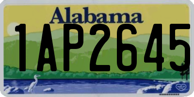 AL license plate 1AP2645