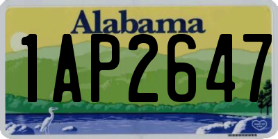 AL license plate 1AP2647