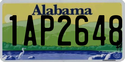 AL license plate 1AP2648