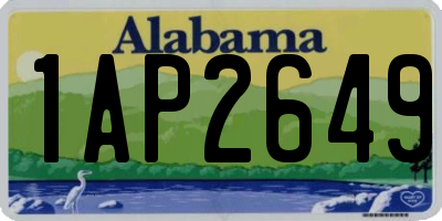 AL license plate 1AP2649