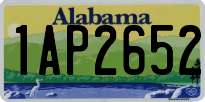 AL license plate 1AP2652