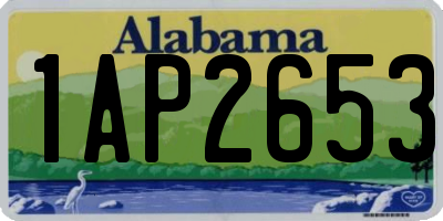 AL license plate 1AP2653