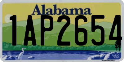 AL license plate 1AP2654