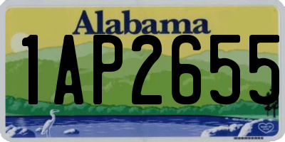 AL license plate 1AP2655