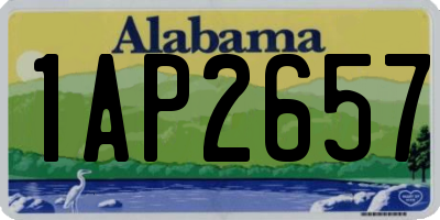 AL license plate 1AP2657