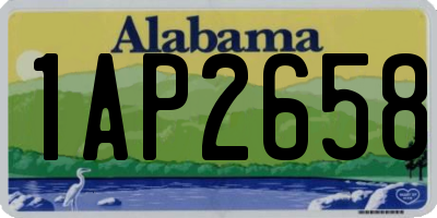 AL license plate 1AP2658