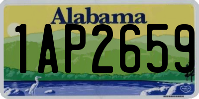 AL license plate 1AP2659