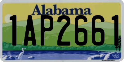 AL license plate 1AP2661