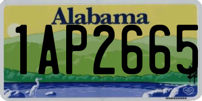 AL license plate 1AP2665