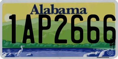 AL license plate 1AP2666