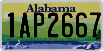 AL license plate 1AP2667