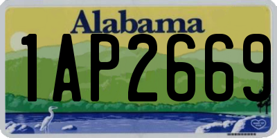 AL license plate 1AP2669