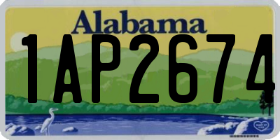 AL license plate 1AP2674