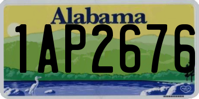 AL license plate 1AP2676