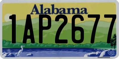 AL license plate 1AP2677