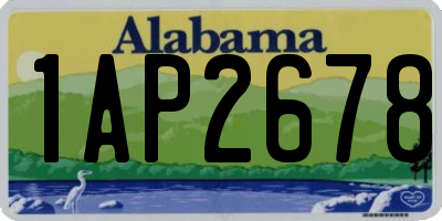 AL license plate 1AP2678